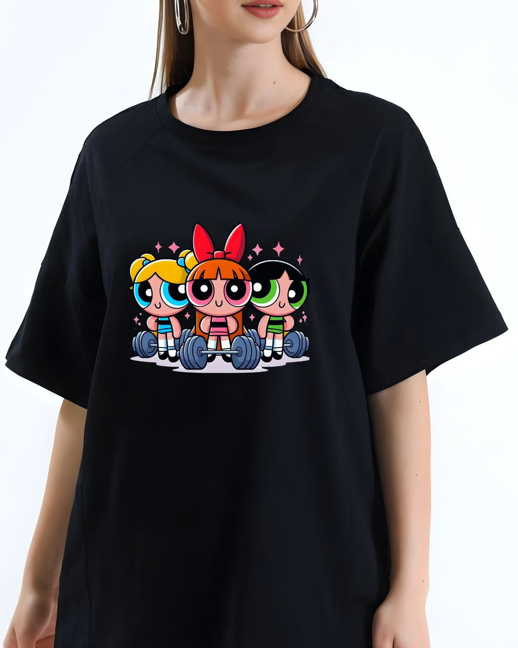 "POWER PUFF GIRLS" OVERSIZE SHIERT