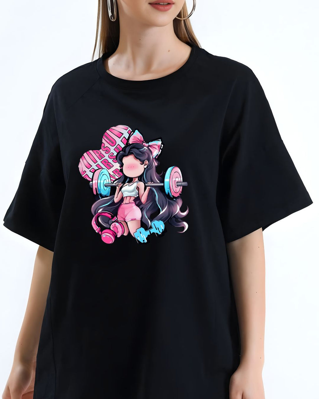 "GYM GIRL" OVERSIZE SHIRT