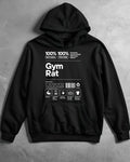"100%GYM RAT " HOODIE
