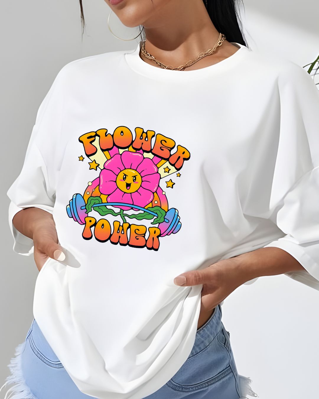 FLOWER POWER OVERSIZE SHIRT