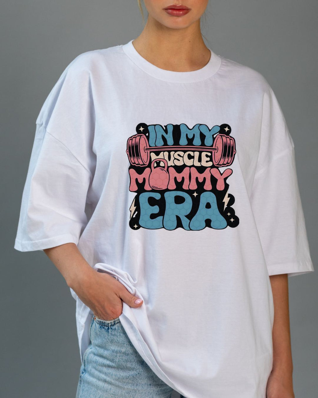 "MUSCLE MUMMY ERA " OVERSIZE SHIRT