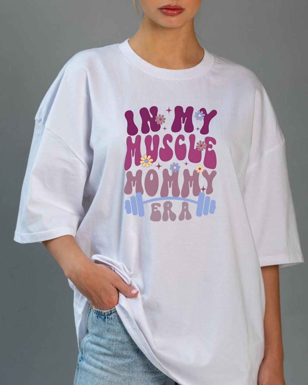 "MUSCLE MUMMY ERA" OVERSIZE SHIRT