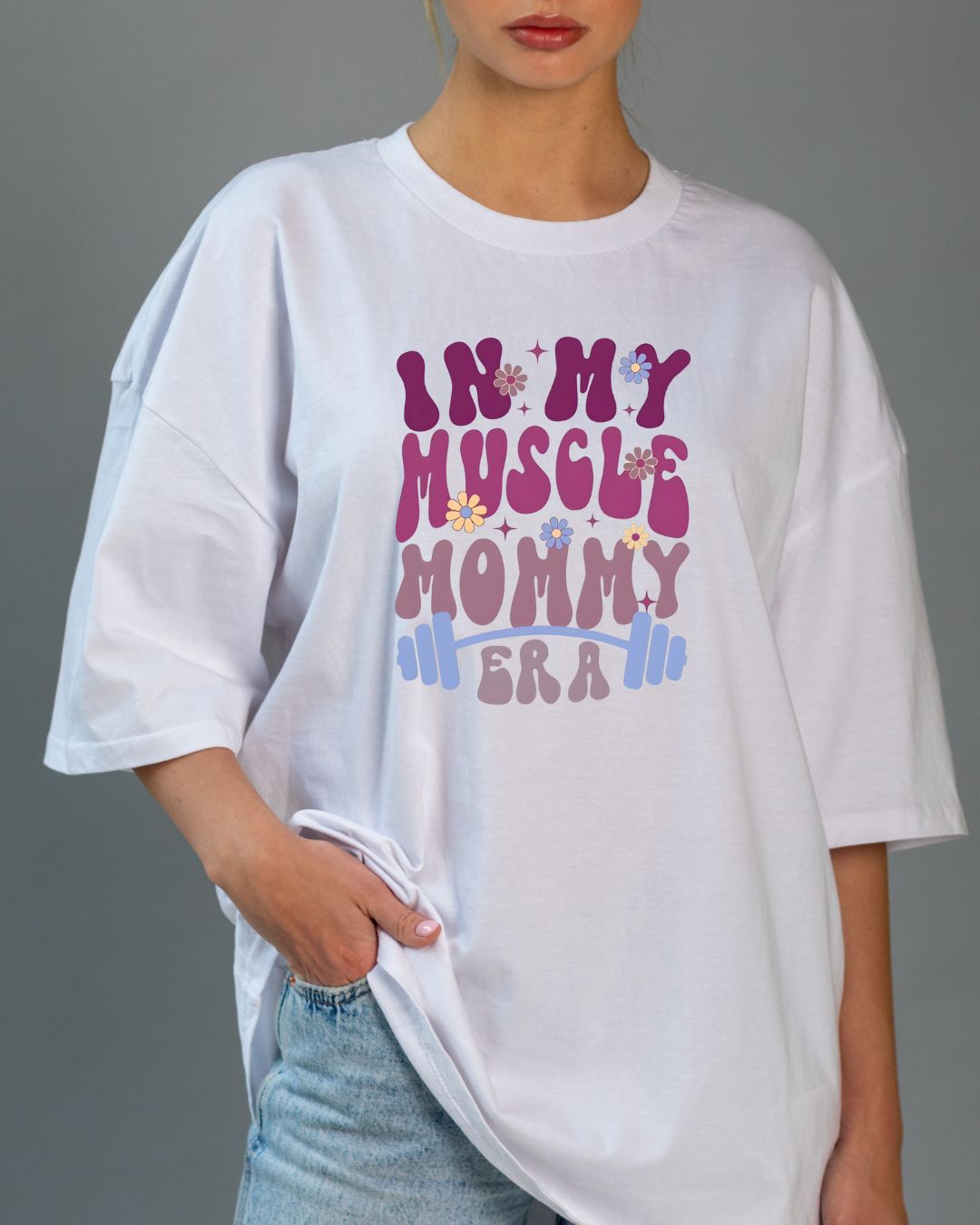 "MUSCLE MUMMY ERA" OVERSIZE SHIRT
